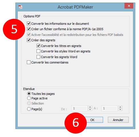 comment faire pour mettre un document en pdf