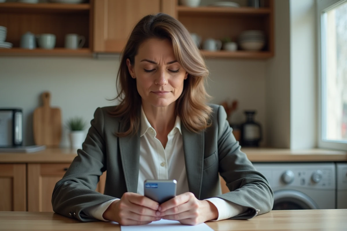 Femme d affaires tenant carte bancaire et smartphone