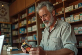 Homme consultant le prix des cigarettes dans un bureau de tabac espagnol en 2026