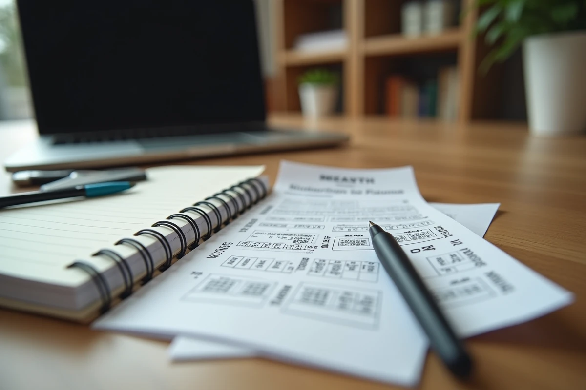 Ticket EuroMillions et notes manuscrites sur un bureau pour analyser les avantages de l'option Étoile Plus